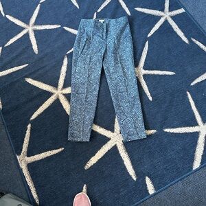 J.Jill Blue Paisley Pants